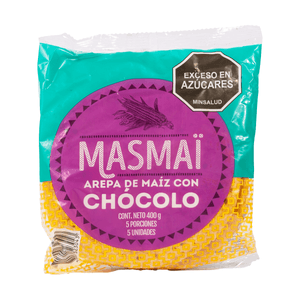 Arepa de Chócolo 5 Und Masmaí 400 Grs