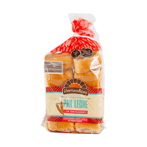 Pan Leche Horneaditos 10 Und 440 G