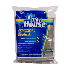 Esponjilla de Brillo Tidy House 6 Und
