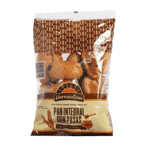 Pan Integr Miel Pasas Horneaditos 340 Gr
