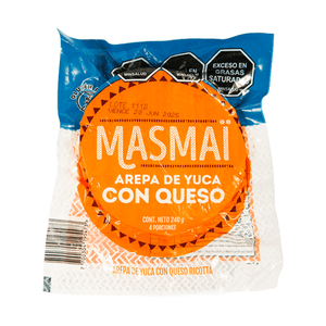 Arepa de Yuca 4 Und Masmaí 240 Grs