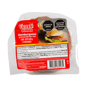 Hamburguesa de Res Viande 450 Gr