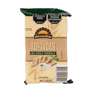 Tostadas con Finas Hierbas 14 Und 90 G
