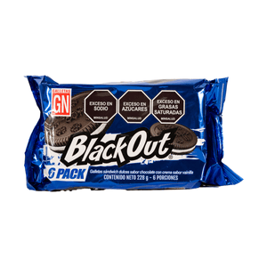 Galleta Negrita 6 Und Black Out 228 Grs