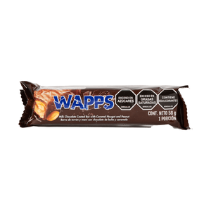 Barra Chocolate Caramelo Mani Wapps
