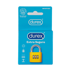 Condones Durex Extraseguro 3 Und