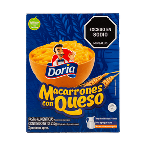 Macarron con Salsa de Queso Doria 210 Gr