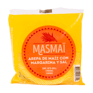 Arepa Maíz Margarina Sal Masmai 5UX400G