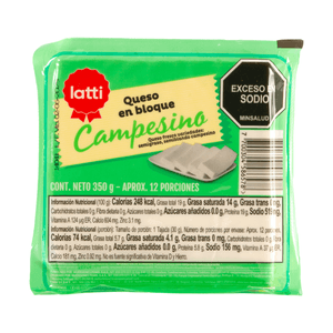 Queso Campesino Bloque Latti X350 G