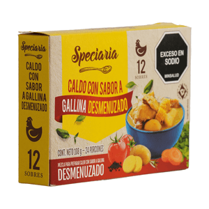 Caldo Desmenuzado Gallina Speciaria 12 U
