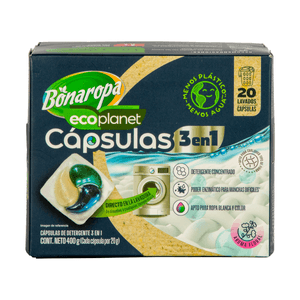 Capsulas Bonaropa Ecoplanet 3 en 1 20 Und
