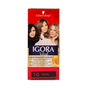 Tinte Igora Vital 1-0 Negro 50 Ml