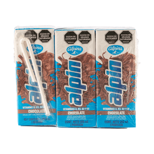 Leche Saborizada Alpin Pack X3 185 Ml