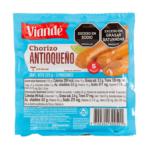 Chorizo Antioqueño Viandé 225 G