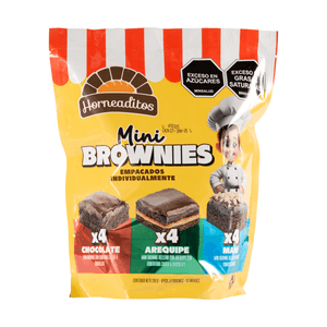 Mini Brownies Horneaditos 12 Und 280 Grs
