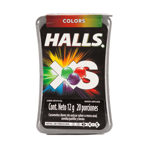 Halls Colors Xs Sabores Frutales 25 U