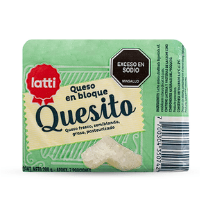 Quesito Cuadrado Latti 200 Grs