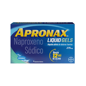 Apronax Liquid Gel 4 Cápsulas 275 Mg