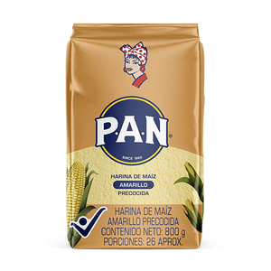 Harina de Maiz Amarilla Pan 800 G