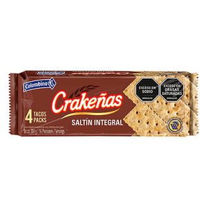 Saltín Integral 4 Tacos Crakeñas 384 Grs