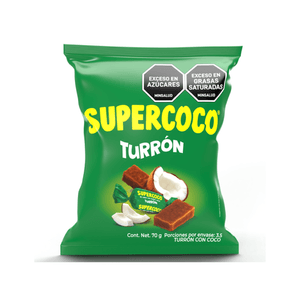 Turrón Supercoco 14 Und 70 Gr