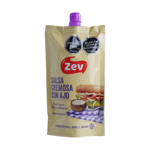 Salsa Cremosa de Ajo Zev 200 G