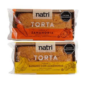 Ponqué Banano/Zanahoria Natri 340 Grs
