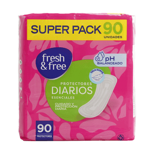 Protectores Diarios Fresh And Free 90 Und
