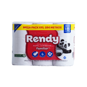 Papel Higiénico 3 H 18 Un Rendy 33 Mts