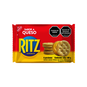 Galleta Ritz Queso 180 Grs 6 Paq