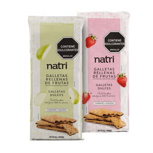 Galleta Natri Rellena de Fruta 145 Grs