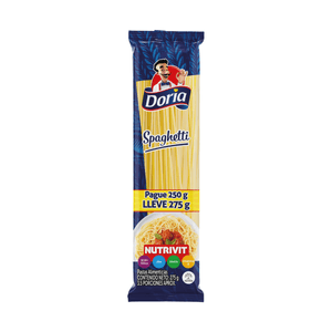 Spaguetti Doria Pague 250 G Lleve 275 G