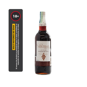 Vino Dulce Moscatel Mistral 750 Ml