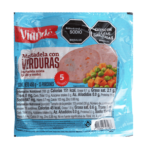 Mortadela con Verduras Viande X 450 G