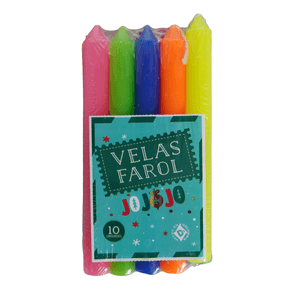 Set Velas De Colores La Hoguera 10 Und